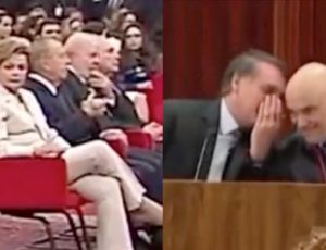Lula e Dilma ficam desconfiados ao verem interação entre presidente Bolsonaro com Moraes; veja vídeo