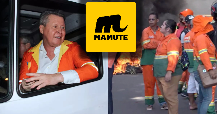 ‘Herança’ da gestão de Arthur Virgílio, empresa Mamute volta a ser alvo de protestos após meter calote em garis