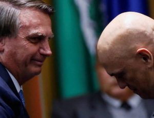 Presidente Bolsonaro e Ministro Alexandre de Moraes ficarão frente a frente mais uma vez