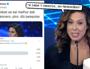 "Jornalismo morreu?" UOL, Folha de SP e jornalista inventam dados para lacrar com Vera Magalhães; veja vídeo