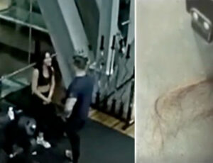 'Bombado' arranca cabelo de modelo em academia de luxo; veja vídeo