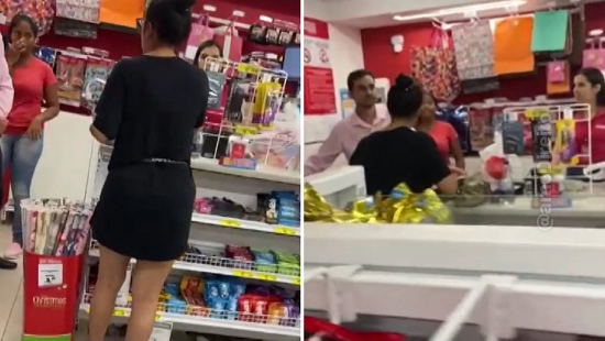 ‘Seu lugar é lavando louça!’, diz mulher humilhando funcionária de loja’; veja vídeo