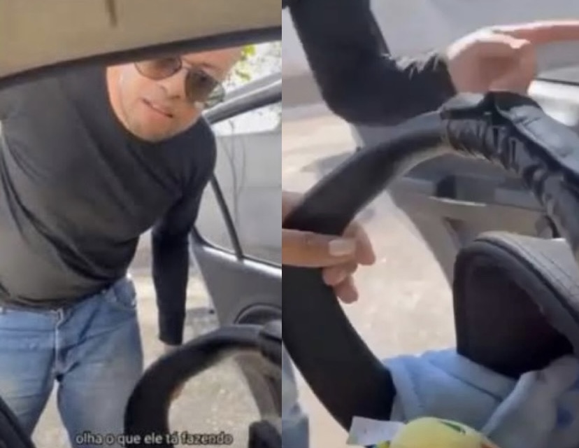 “Vai sair por bem ou por mal!”, diz motorista de app ao expulsar passageira com bebê à força de carro; veja vídeo