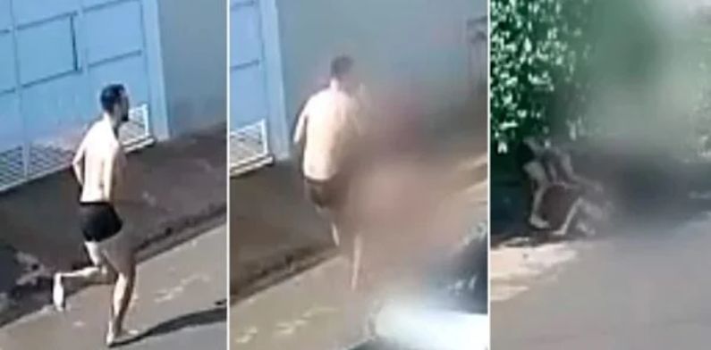 Ciúmes doentio: advogado tem ‘surto’ e só de cueca arrasta esposa no meio da rua; veja vídeo