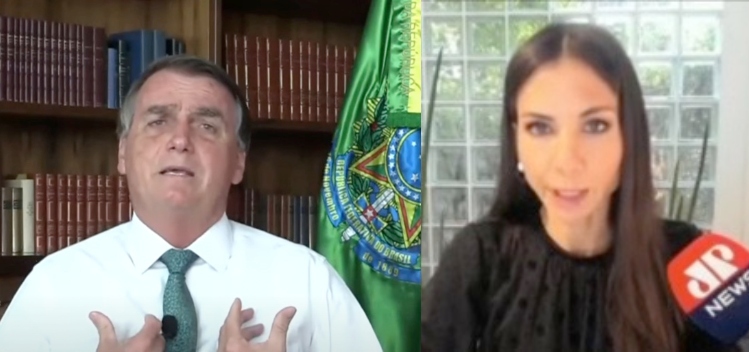 “Está acusando a minha mãe que já faleceu de corrupta, Amanda ?”, rebate presidente Bolsonaro após acusações de jornalista