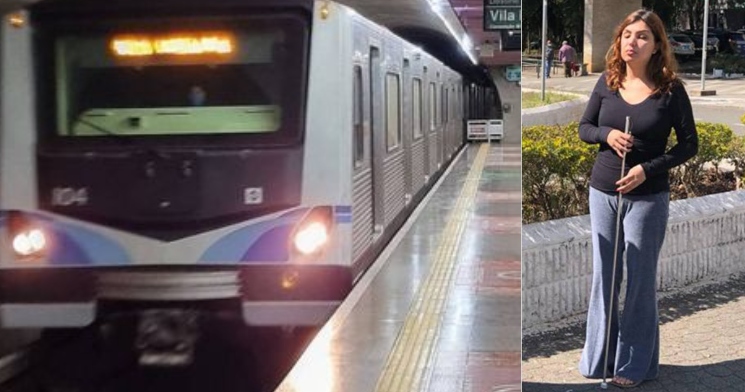 “Nasci de novo, foi um milagre!”, diz mulher cega que sobreviveu após cair em trilhos de metrô e trem passar por cima