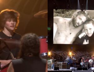 “My Hero”: filho de Taylor Hawkins emociona público em tributo da banda Foo Fighters; veja vídeo