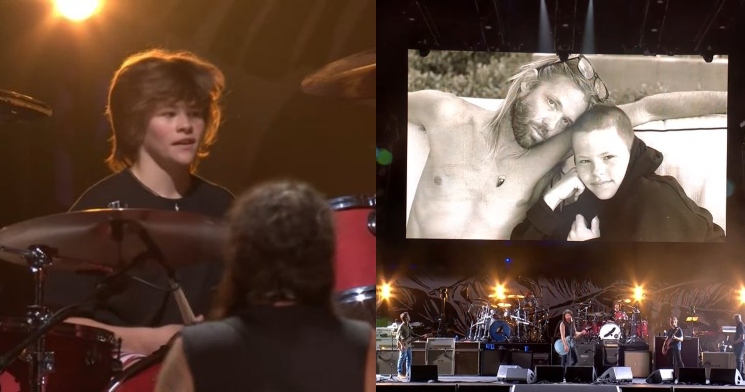 “My Hero”: filho de Taylor Hawkins emociona público em tributo da banda Foo Fighters; veja vídeo