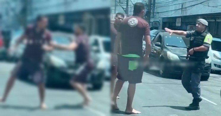 Policial aparta briga de ‘playboyzinhos’ que se estranharam no trânsito de Manaus