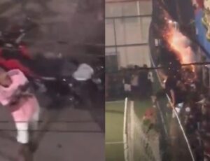 Final de campeonato de Futebol no RJ tem rajada de tiros de fuzil como ‘comemoração’; veja vídeos