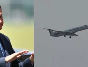 Avião com Bolsonaro arremete em aeroporto de MG após pássaro morto na pista