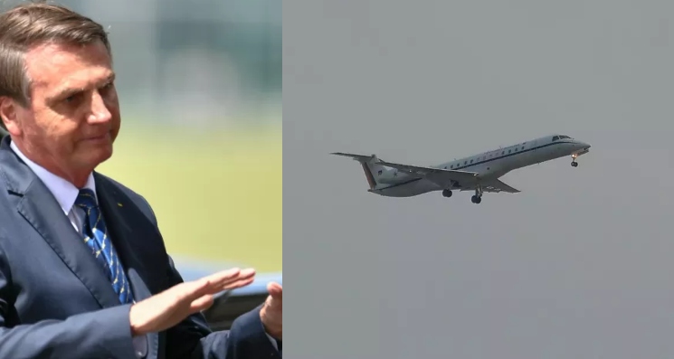 Avião com Bolsonaro arremete em aeroporto de MG após pássaro ser morto atropelado na pista