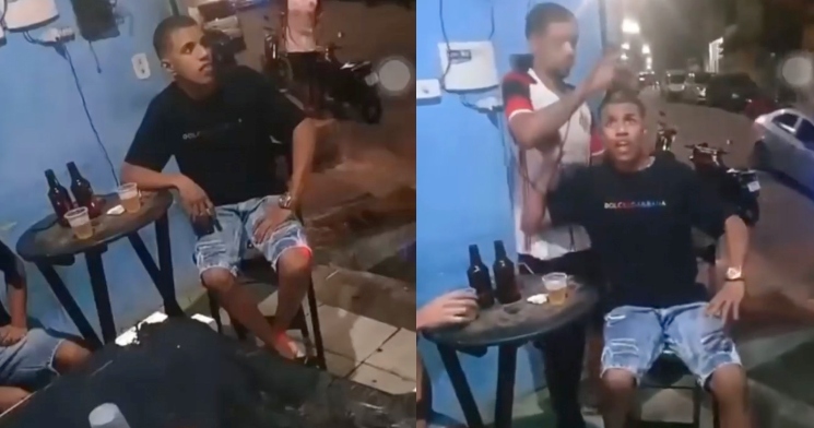 Caloteiro com “cabelinho na régua” recebe visita surpresa de barbeiro em bar durante jogo do Flamengo; veja vídeo