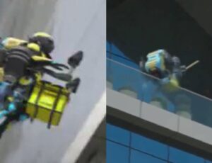 "O futuro chegou!": Homem começa a fazer entregas de comida usando mochila a jato na Arábia Saudita; veja vídeo