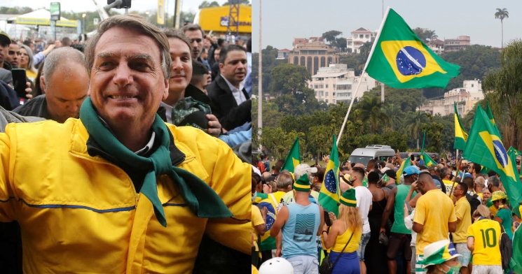 Presidente Bolsonaro diz que militares garantirão que a população possa votar de verde e amarelo; veja vídeo