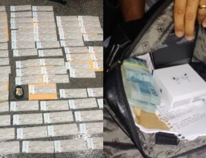 No aeroporto de Coari, PF apreende 87 cheques destinados à campanha eleitoral no dias das votações