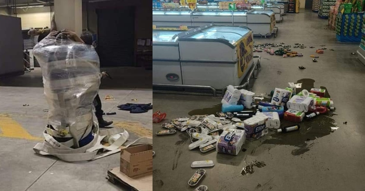 Traficantes saqueiam supermercado e amarram seguranças em pilastra: “fomos humilhados”, diz trabalhador; veja vídeo