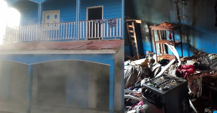 Mulheres e crianças ficam em estado grave após pousada pegar fogo no interior do Amazonas; veja imagens