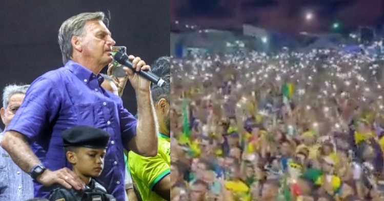 Após forte discurso do Presidente Bolsonaro em Natal, população do Rio Grande do Norte faz coro de “Fora PT!”; veja vídeo