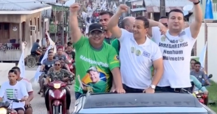 Delegado Pablo vai até Canutama prestar contas como deputado federal e é recepcionado por grande carreata