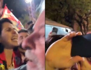 "Ironia do destino": mulher vai realizar sonho de tirar foto com Lula e acaba tendo celular roubado na frente do petista; veja vídeo