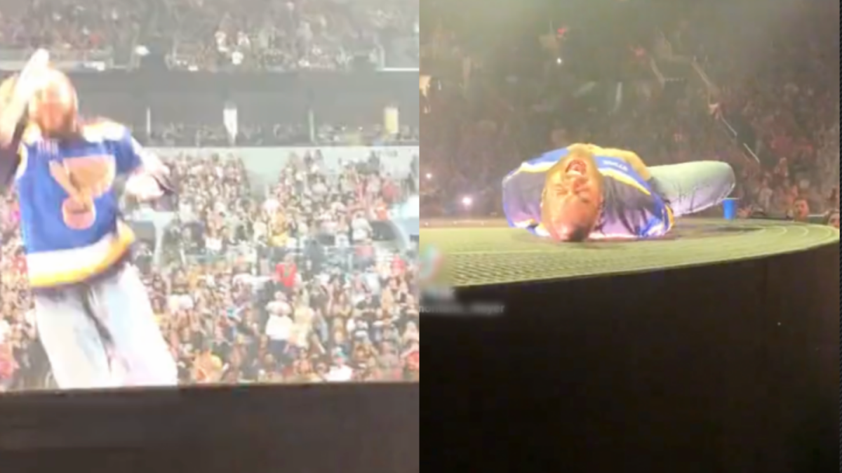 Post Malone sofre queda feia durante show e precisa ser socorrido por médicos; veja vídeo