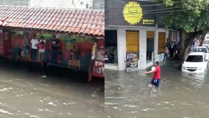 Urgente: chuva deixa Centro de Manaus totalmente alagado; veja vídeos