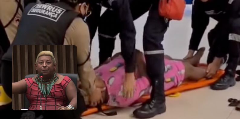 Patixa Teló passa mal e desmaia dentro de shopping em Manaus; veja vídeo