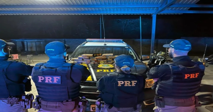 PRF prende passageiro transportando mais de 16kg de maconha misturada com café