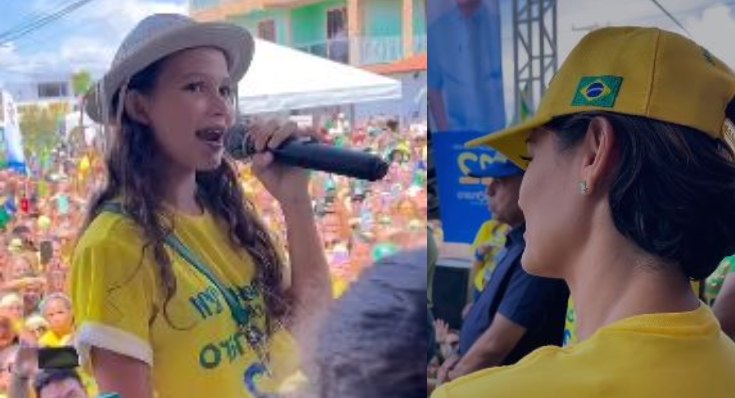 Poetisa potiguar de apenas 11 anos emociona o Brasil e a primeira-dama com cordel de Fé e Patriotismo; veja vídeo