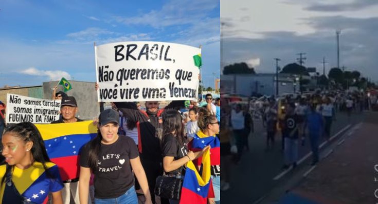 Venezuelanos em Roraima fazem apelo ao brasileiros: “Não votem no PT e no ex-presidiário”; veja vídeo