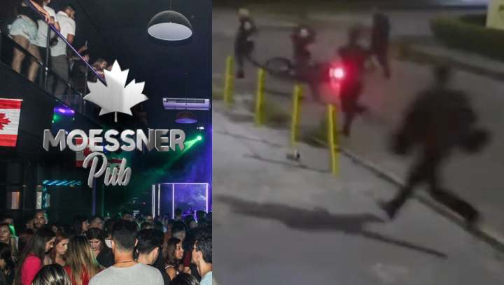 Seguranças do Moessner Pub espancam clientes na saída do bar; veja vídeos