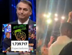 Mais de 1,7 milhão ao vivo! Multidão recepciona Bolsonaro na saída de podcast em que bateu recorde mundial; veja vídeo