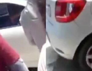 Bandidos atiram em motorista de aplicativo após realizarem assalto no bairro Adrianópolis; veja vídeo
