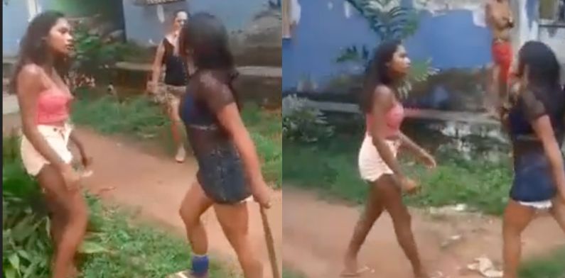 “Ele disse que não queria mais nada contigo”, diz blindada antes de apanhar da esposa do amante; veja vídeo
