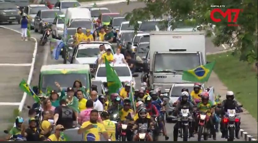 Carreata Profética em apoio ao Presidente Bolsonaro é um sucesso em Manaus