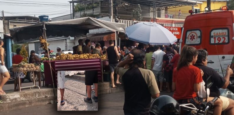 Urgente: homem é executado em feira do bairro Japiim; cenas fortes