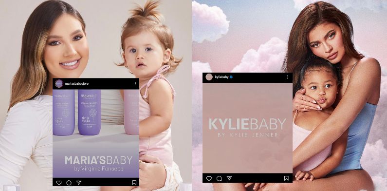 Virginia Fonseca é acusada de plagiar a marca Kylie Baby