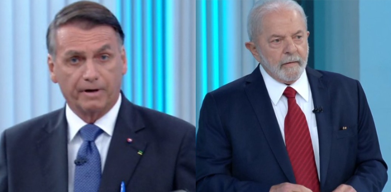 “Você não deveria está aqui, devia está preso”, diz Bolsonaro a Lula em debate da Globo