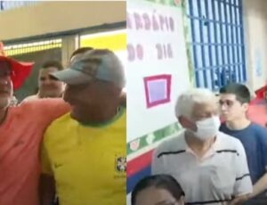 Apesar de ter direto à prioridade, prefeito David Almeida escolhe ficar na fila para votar em Manaus; veja vídeo