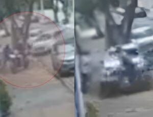Mulher atropela bandidos e salva o marido que estava sendo assaltado; veja vídeo