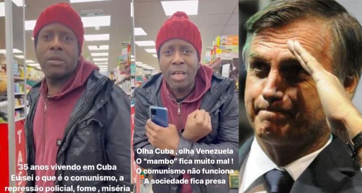 Cubano grava vídeo alertando brasileiros sobre o perigo do comunismo e declara apoio ao presidente Bolsonaro; veja vídeo
