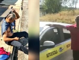 Homem raspa a cabeça como promessa após conseguir tirar CNH depois de 15 anos tentando