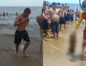 Ossada humana é encontrada na praia da Ponta Negra e assusta banhistas; veja vídeo
