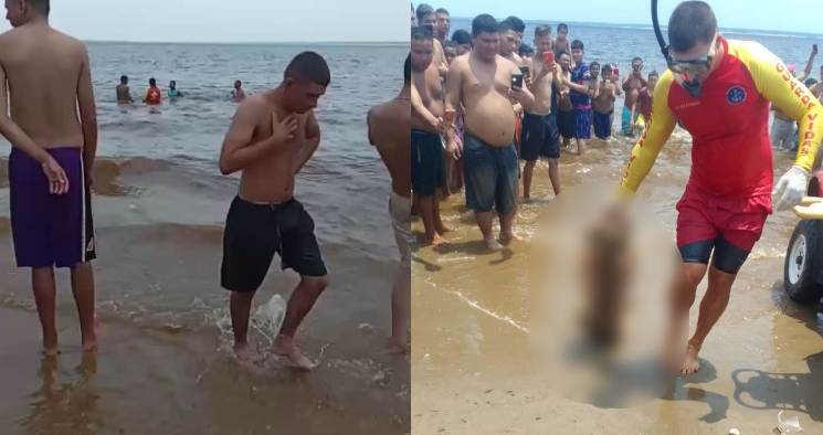 Ossada humana é encontrada na praia da Ponta Negra e assusta banhistas; veja vídeo