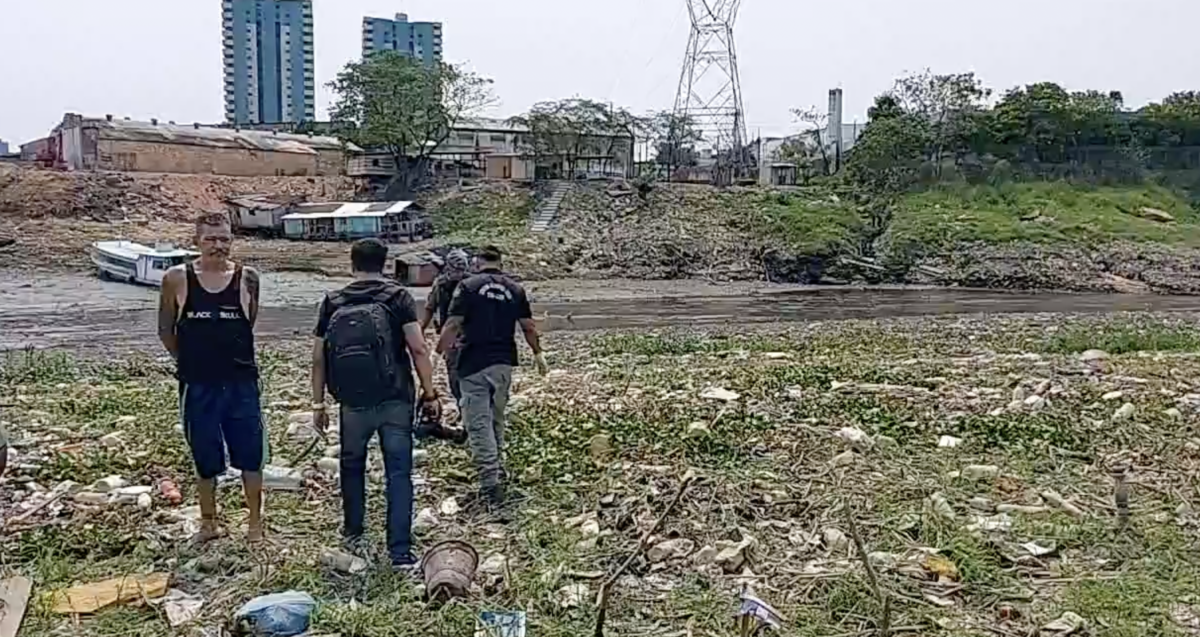 Corpo é desovado em igarapé do bairro Aparecida; imagem forte