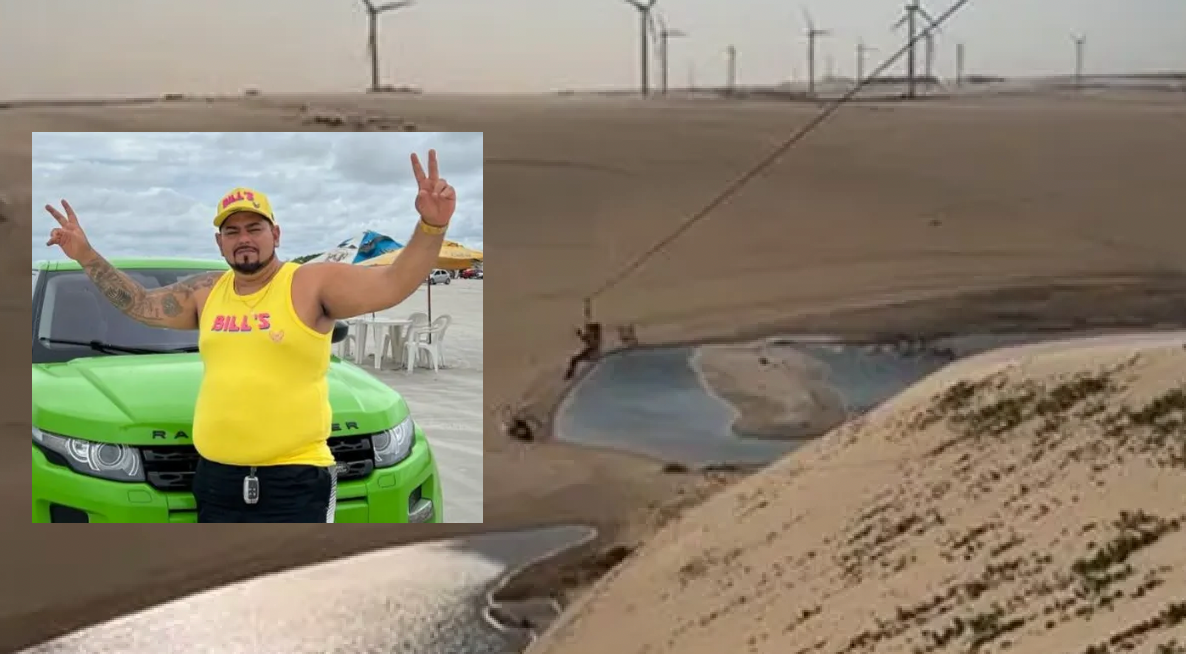 Férias da morte: tirolesa quebra no meio e turista morre em praia de Canoa Quebrada; veja vídeo