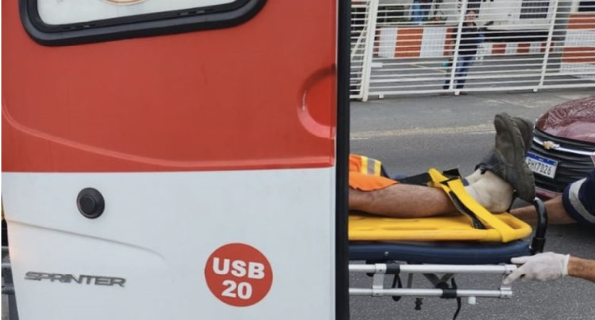 Motoqueiro sofre grave acidente na Avenida André Araújo e trânsito fica caótico