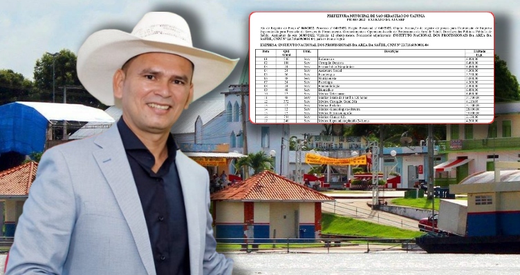 Prefeito de São Sebastião do Uatumã vai ‘torrar’ mais de R$ 10 milhões com serviços básicos de saúde