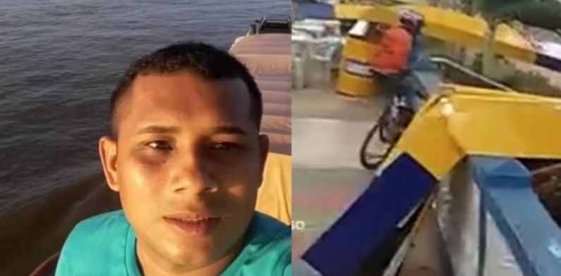 Motoxista esmagado por estrutura de ferro derrubada por temporal no AM morre em hospital; veja vídeos